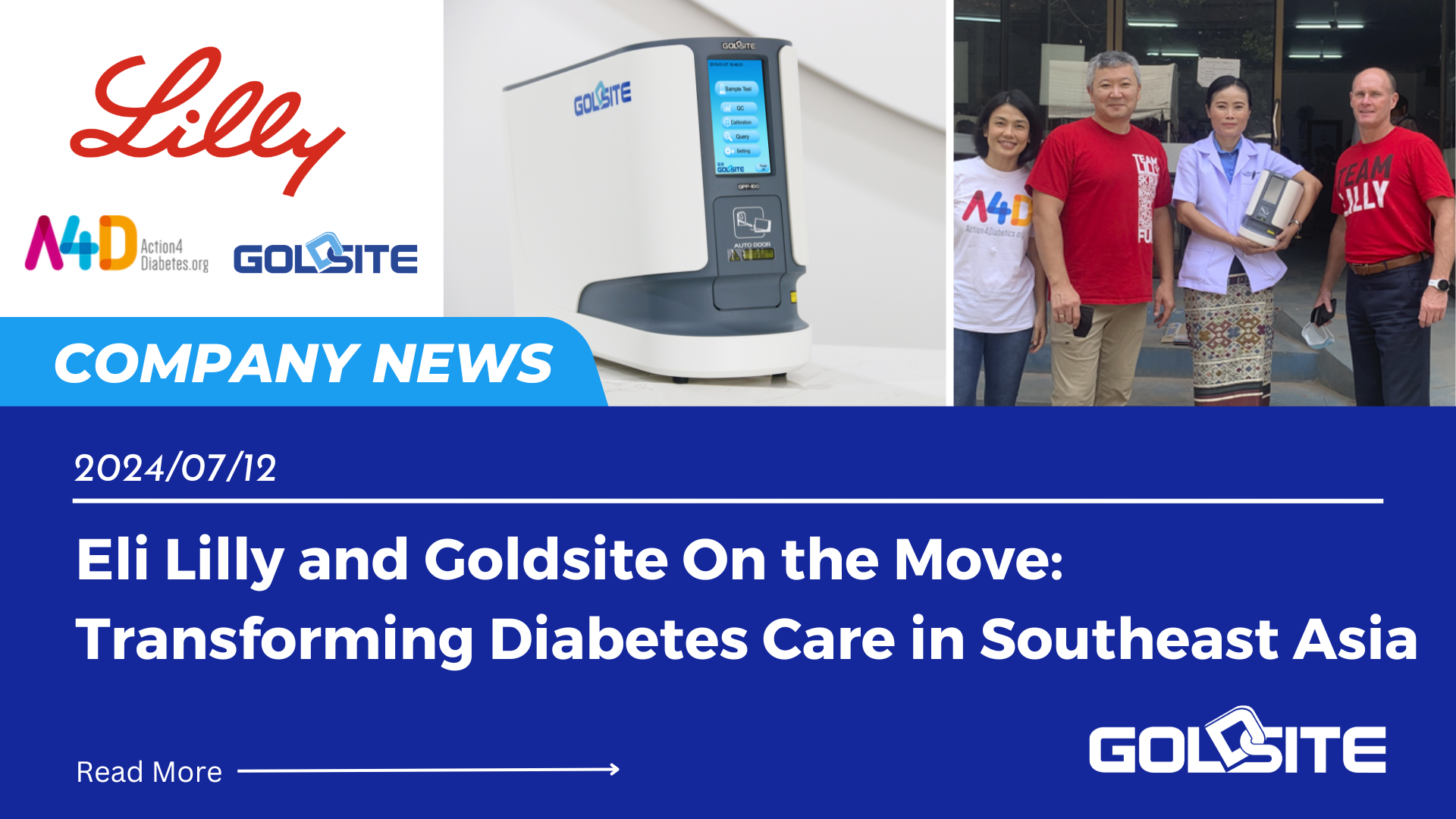 Eli Lilly e Goldsite em movimento: transformando o tratamento do diabetes no sudeste da ?sia